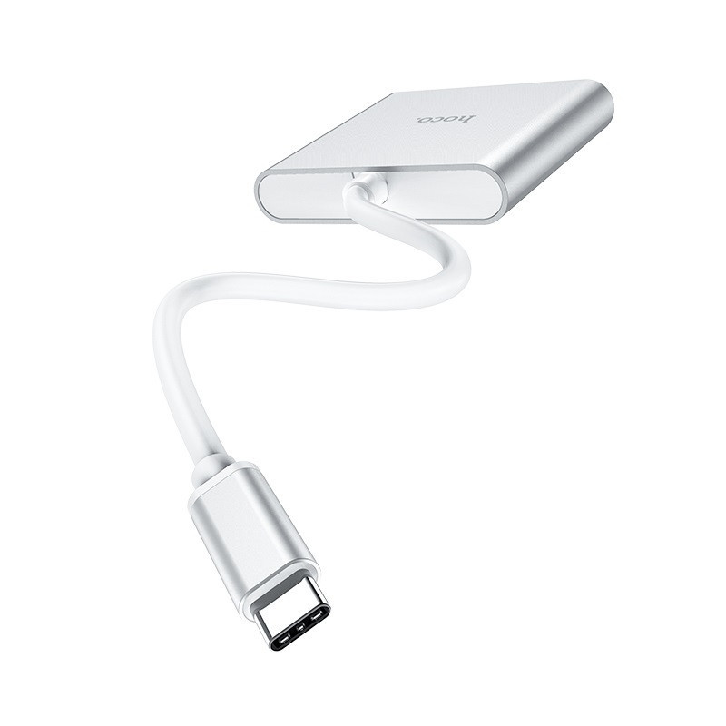 USB-хаб HOCO HB14 Type-C до USB3.0+HDMI+PD Срібний Київ - фото 8