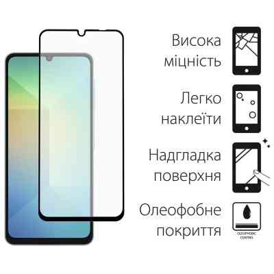 Стекло защитное Dengos Full Glue iPhone 16 Plus (black) (TGFG-368) Винница