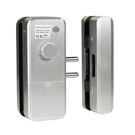 Замок біометричний автономний на скляні двері Trinix TRL-3304BG зі зчитувачем відбитків пальців і карт EM-Marine (65-00005) Київ