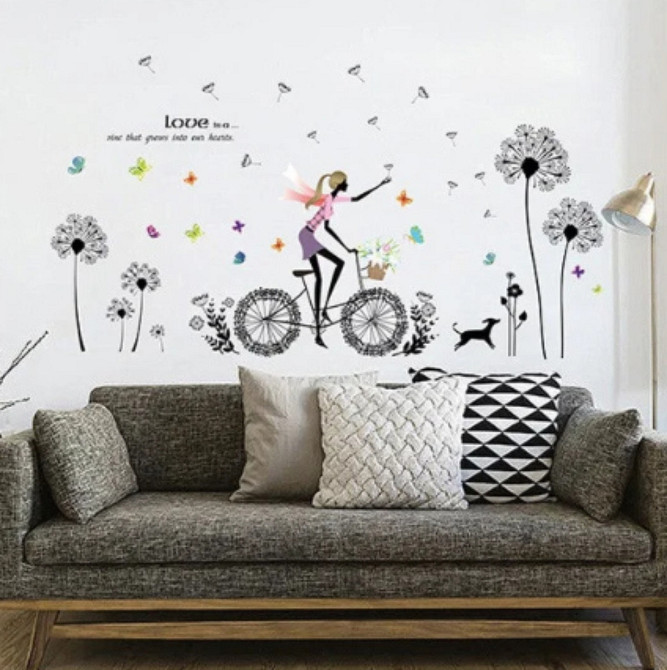 Виниловая наклейка на стену Одуванчики Киев - изображение 9