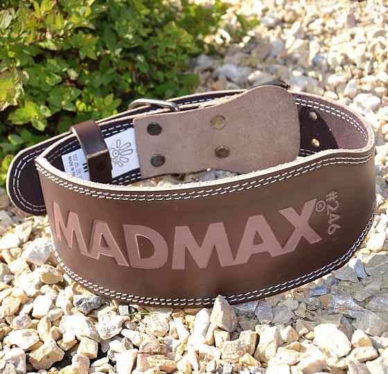 Пояс для важкої атлетики MadMax MFB-246 Full leather шкіряний Chocolate brown M Каменское