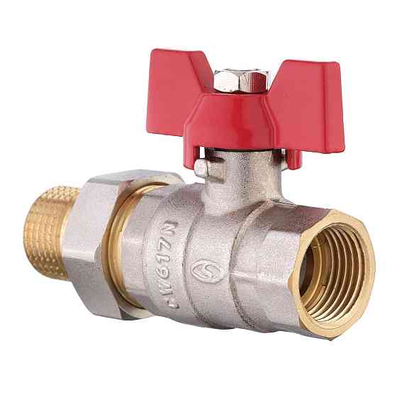 Кран кульовий прямий з американкою SOLOMON 1/2″ ПОСИЛЕНИЙ 0021042 (000000927) Київ