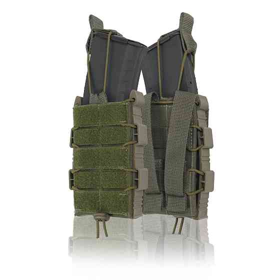 Відкритий підсумок на 1 магазин Kiborg М-1 велкро хакі. Жорсткий підсумок з велкро на один магазин Київ