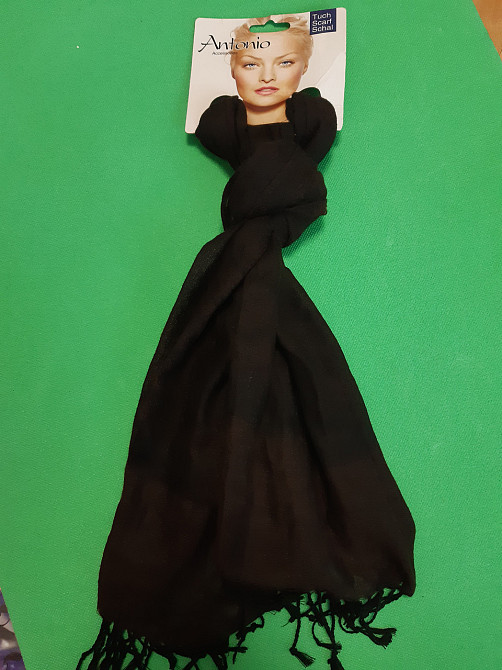 Шарф коричневого цвета женский - размер шарфа приблизительно 170*65см, 100% полиэстер Киев - изображение 2