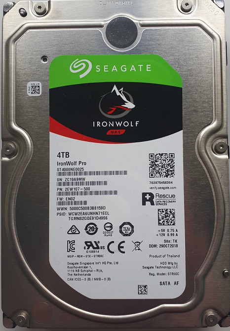 Жесткий хард диск HDD Hard Disk Seagate IronWolf Pro NAS 4TB 2шт. Киев - изображение 2