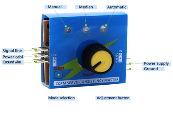 Тестер для налаштування сервоприводів моделей і робототехніки Київ