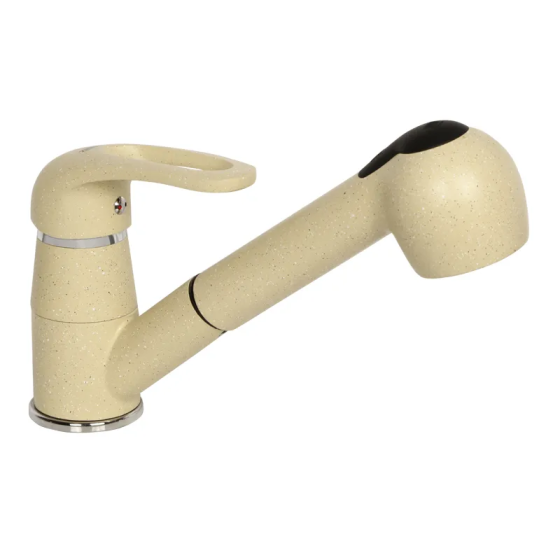 Кухонный смеситель Zerix Z6036-9 с высоким изливом и удобным управлением (ZX0517) Харьков