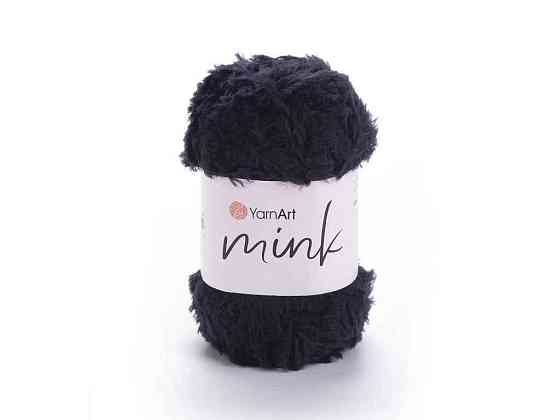 Пряжа Mink черный 100% полиамид 75м 50г арт.346 - Black 10шт/уп ТМ YARNART Киев