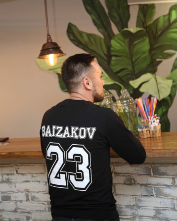 Іменний світшот . Світшоти з іменем та цифрою . Именной свитшот Черновцы