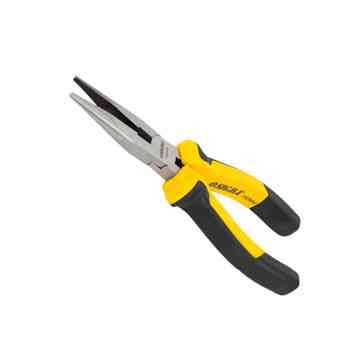 Длинногубцы прямые 180 мм черно-желтые ручки Мукачево