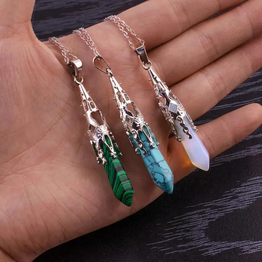 Кулон-маятник из натурального малахита, подвеска для балансировки чакр из малахита, размер 6 см. Киев - изображение 3