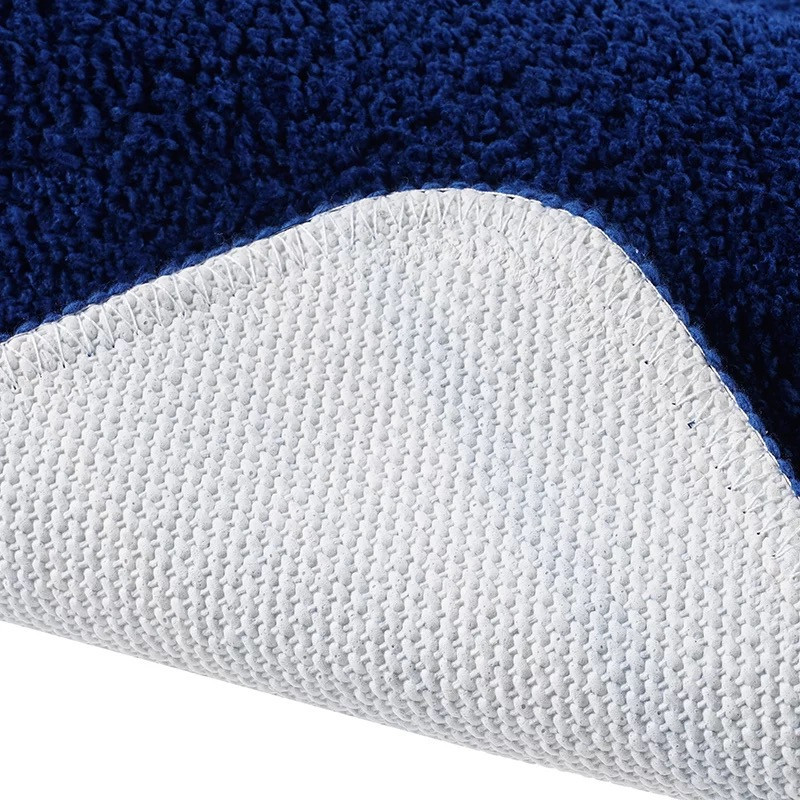 Коврик для ванны и душа Bathlux мягкий тканевой прорезиненный, нескользящий Синий Каменец-Подольский - изображение 2