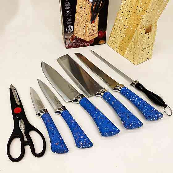 Набор ножей для готовки, Набор ножей со стильным дизайном Кухонный для нарезки NF-25 Львов