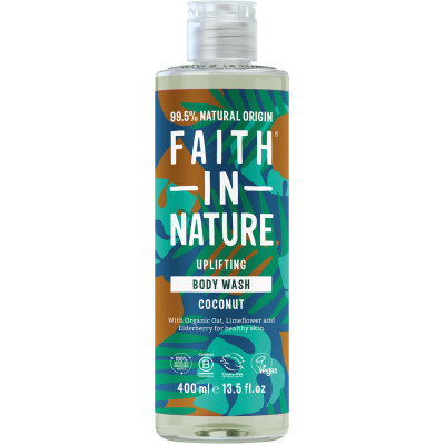 Гель для душу Faith in Nature Натуральний З кокосом 400 мл (708002400377) Вінниця - фото 1