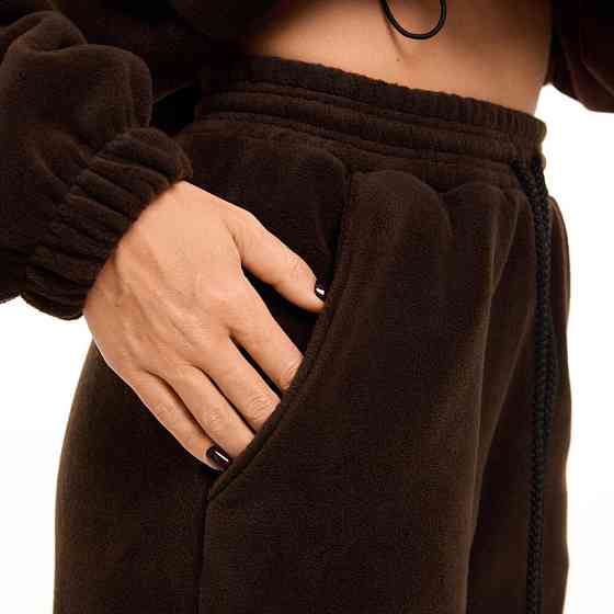 Шоколадний костюм зимовий флісовий. Жіночий теплий костюм Pobedov Huggi жіночий Київ