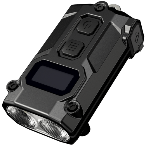 Ліхтар брелок Nitecore TINI 3 2xNiteLab UHE LED 600 лм USB-C (5 режимів) Чорний Вінниця