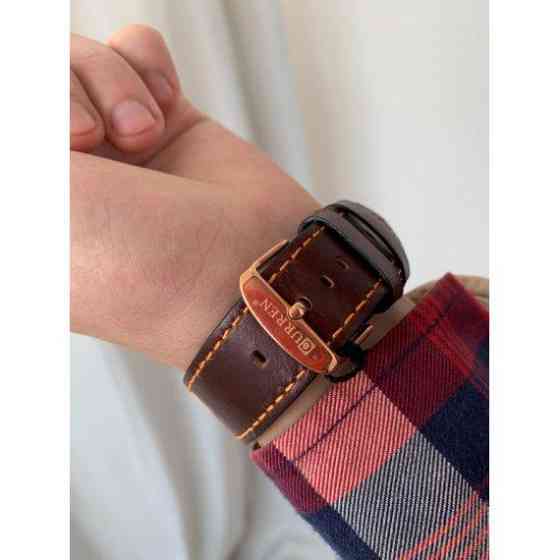 Чоловічий наручний годинник Curren BigBoss (Коричнево-золотий) Київ