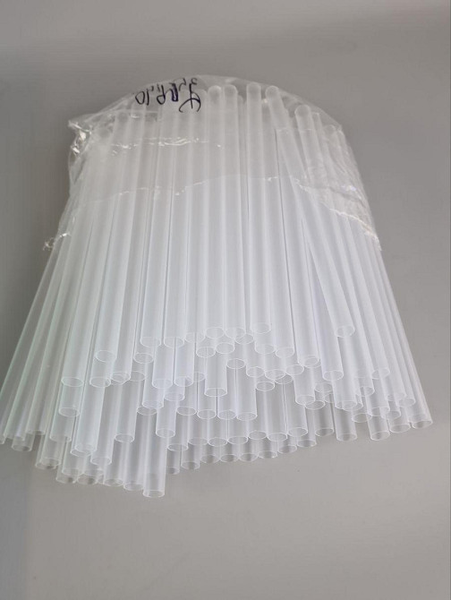 Трубочка для Бабл ті d10-21 см "Фрішка" прозора (100 шт.) Харків - фото 2