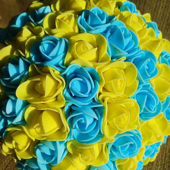 Світильник-нічник "Букет Жовто-блакитних троянд" Дніпро