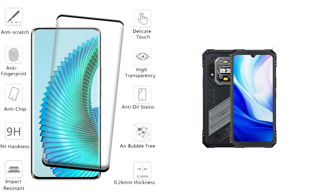 Захисне скло HyperGlass Pro для Cubot KingKong Star 2 – максимальна чутливість та захист Київ - фото 2