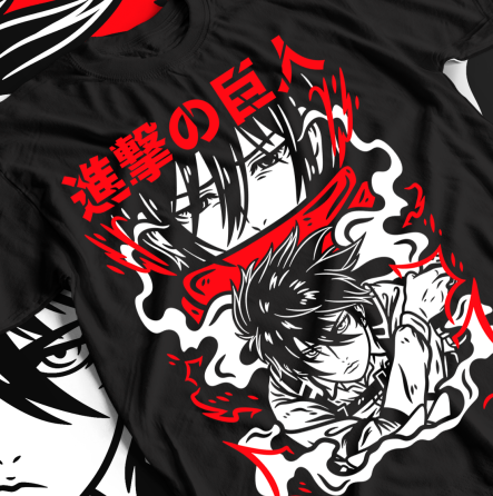 Футболка аниме Атака титанов оверсайз (S/M/L) Черний AnimeJ0638 Днепр