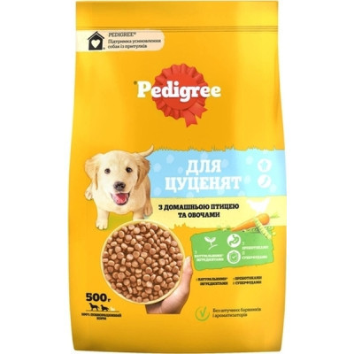 Сухой корм для собак Pedigree для щенков с птицей и овощами 500 г (5998749144923) Винница - изображение 1