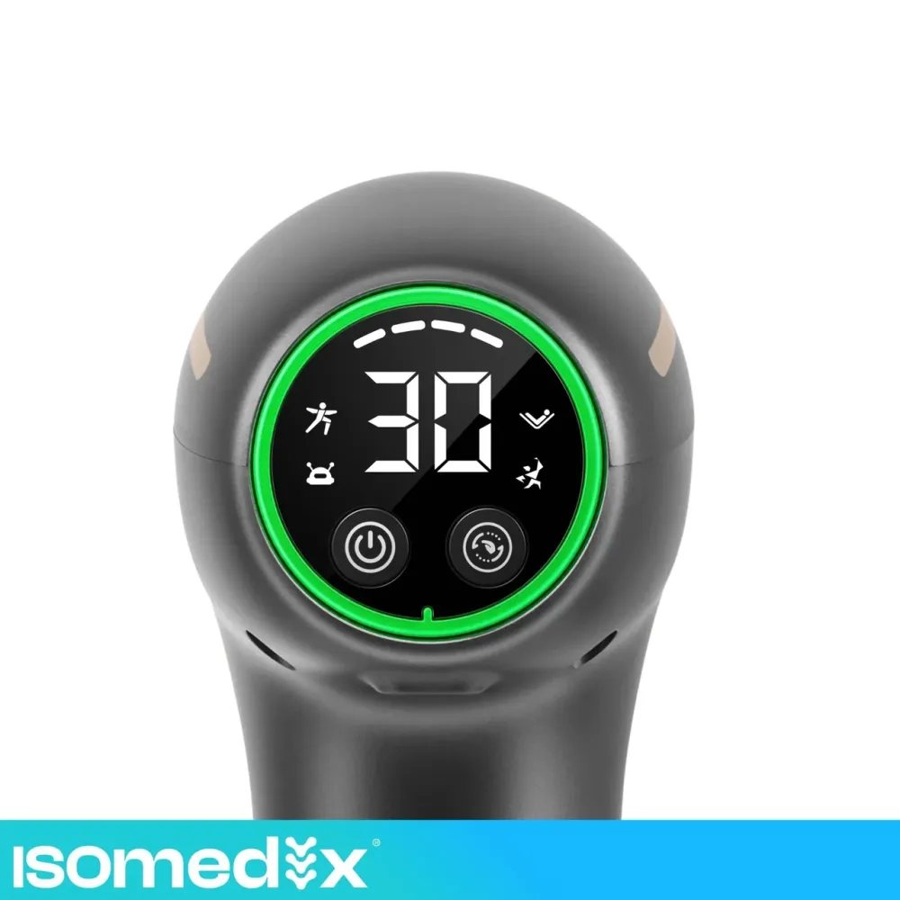 Масажний пістолет для тіла, стоп і спини з 7 насадками Isomedix (27308) Нововолинськ - фото 5