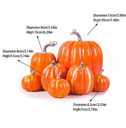 Гарбузи на Хелловін 7 штук помаранчевий Київ