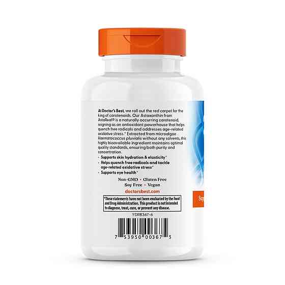 Астаксантин  Doctor's Best Astaxanthin 6 мг 90 капс Київ