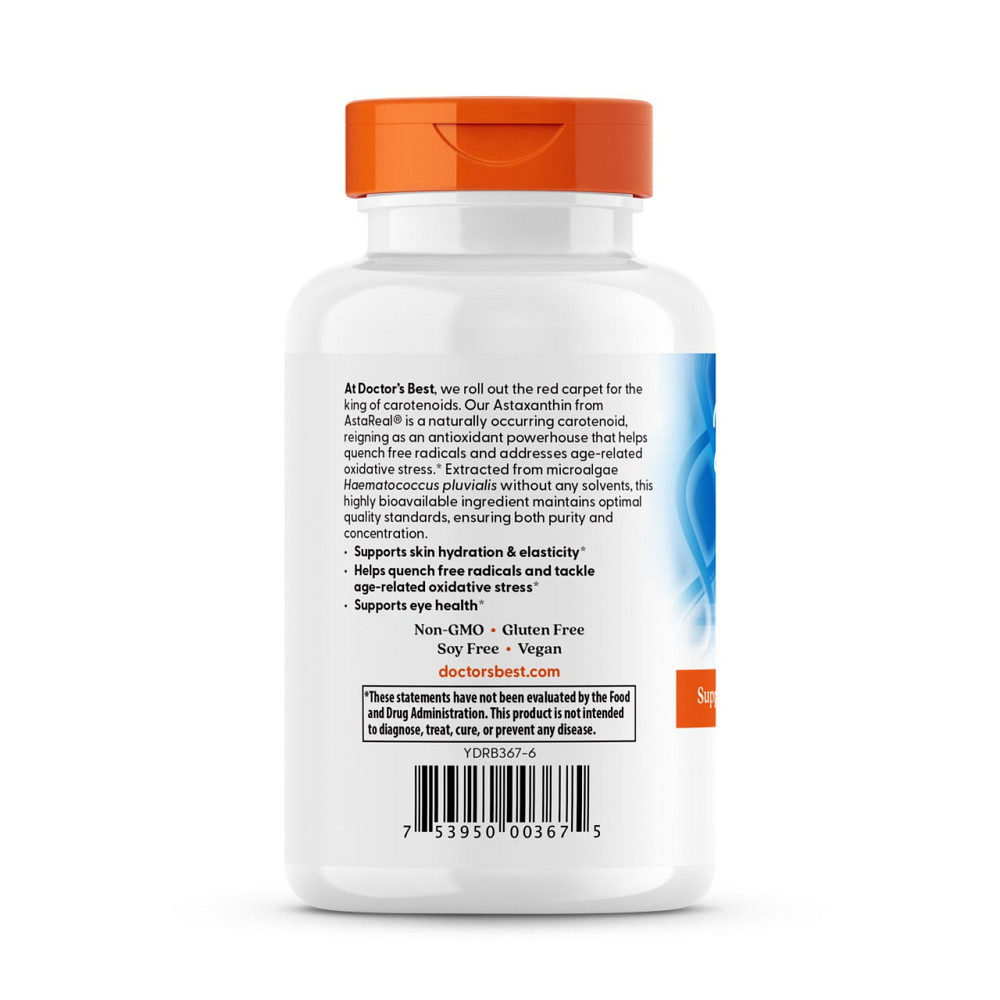 Астаксантин  Doctor's Best Astaxanthin 6 мг 90 капс Київ - фото 3