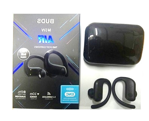 Бездротові спортивні навушники Buds M6W Air 5.2 c кейсом 2200mAh (Black) Вінниця - фото 1