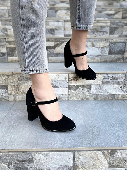 Туфлі жіночі STILLETA чорні еко-замша каблук 9см 36р (A087B-M1373-1) Коломыя - изображение 9