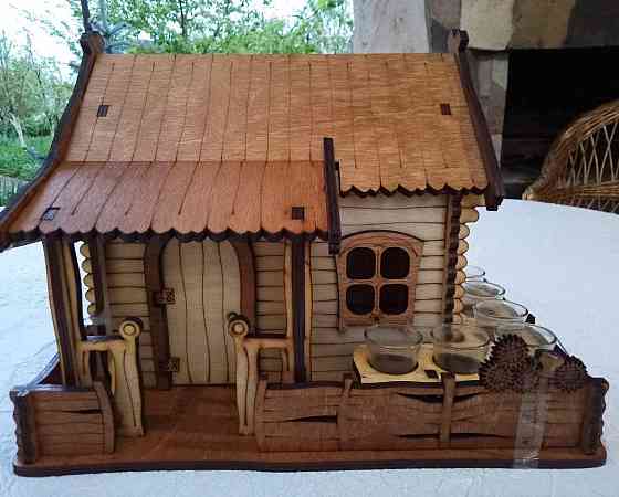 Міні бар «Будиночок» з чарками В-013 Київ