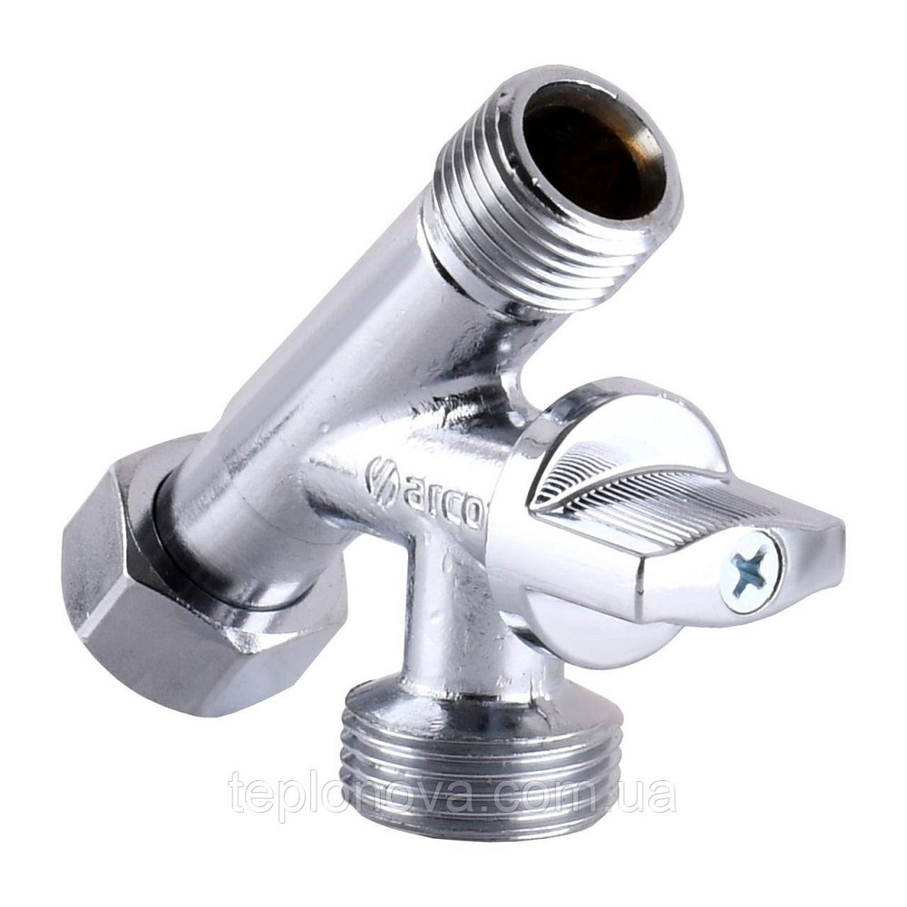 Кран кульовий з притискною гайкою ARCO CONECTA 1/2| х1/2| х3/4| 280020 Чернівці - фото 1