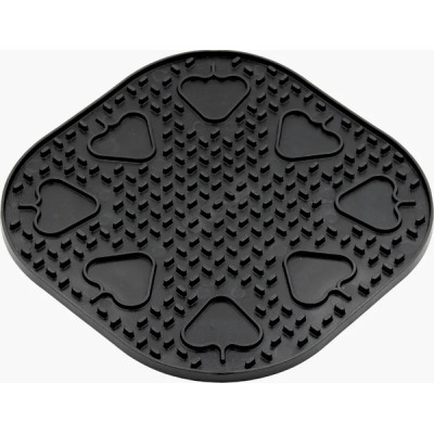 Универсальная посуда для животных Fiboo Snoopy коврик для слизывания лакомства и еды, 25х25 см черный (FIB0248) Винница - изображение 1
