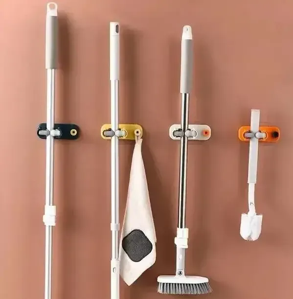 Настенный держатель для швабр регулируемый нескользящий Коломыя - изображение 1