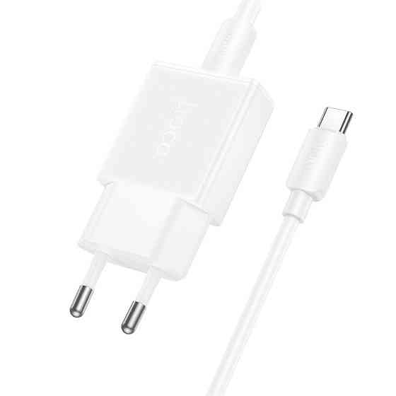 Сетевое зарядное устройство с кабелем HOCO N72 Speed single-port PD20W ultra-thin charger set(C to C)(EU) Одесса