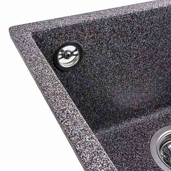 Гранітна мийка для кухні VALESO 4040 RUBA матовий мікс Коломыя