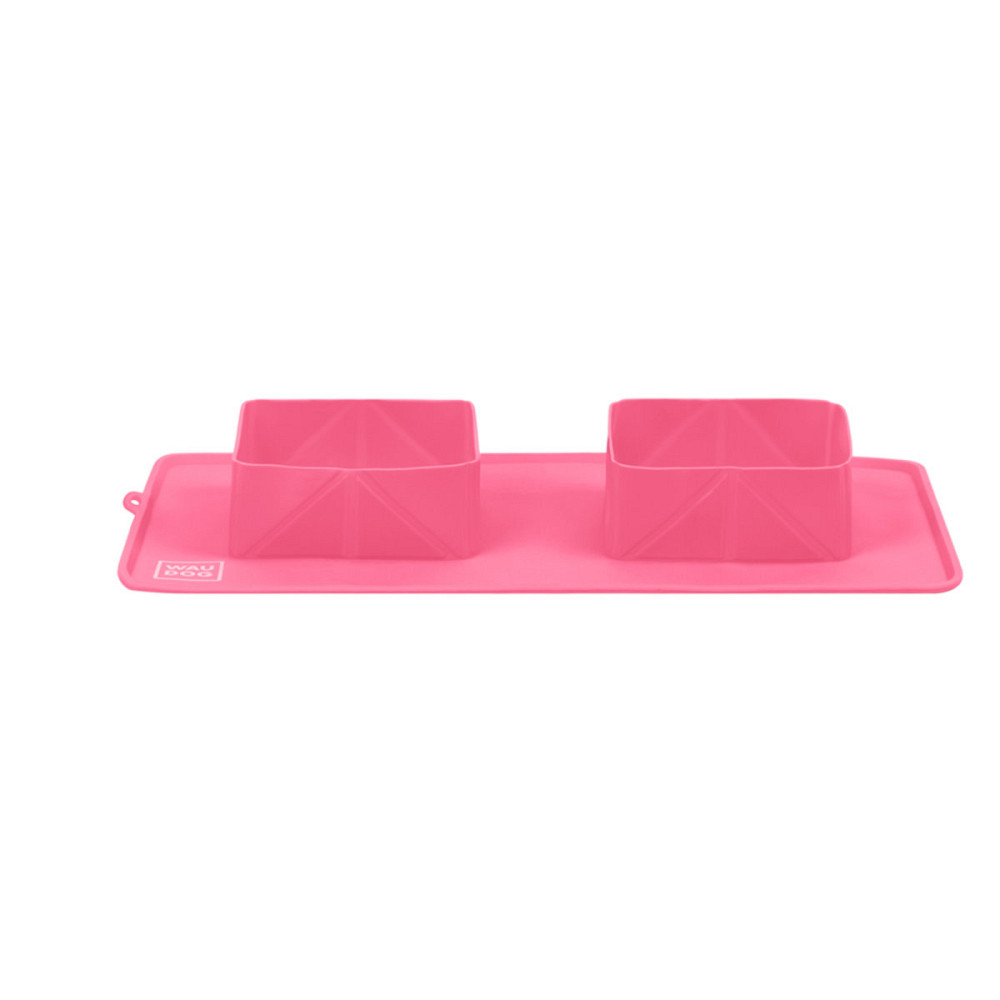 Миска складана WAUDOG Silicone,385х230х50 мм рожевий Київ - фото 2