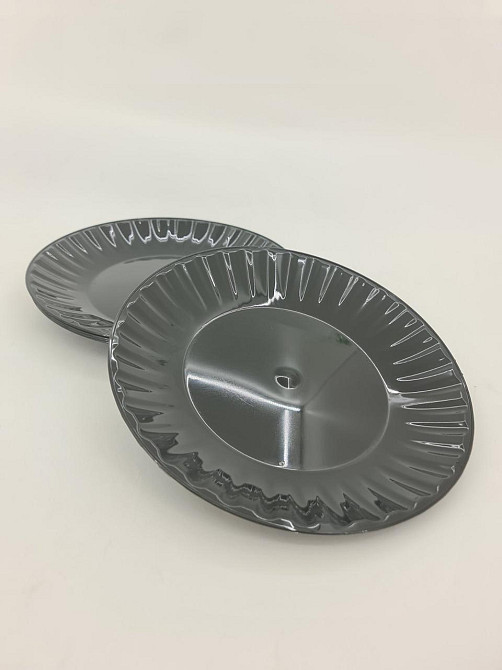 Тарілка 205 мм склоподібна, чорна, 10 шт/уп Харків - фото 2