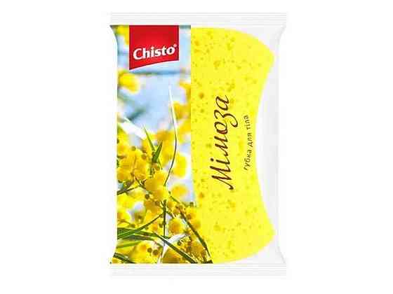 Губка банна поролонова Мімоза ТМ Chisto   Solmir Київ