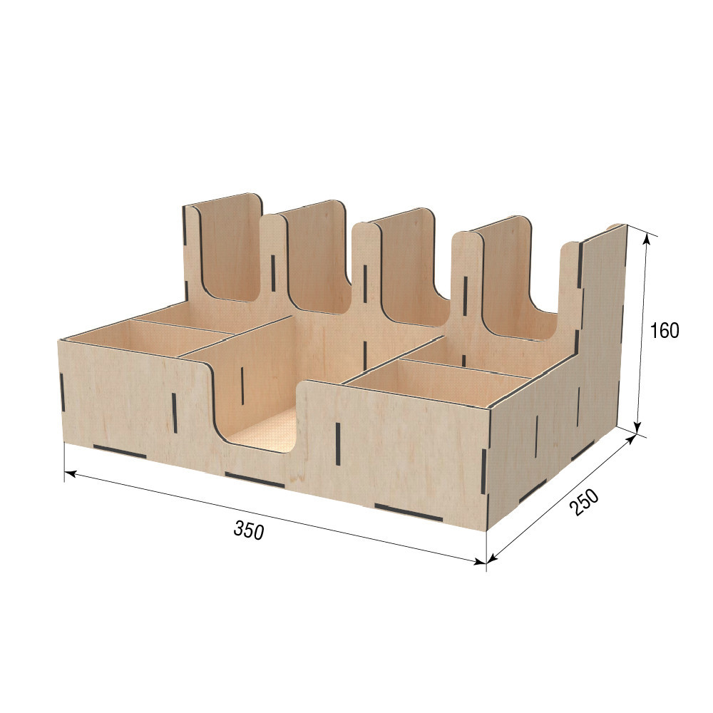 Барний органайзер EKOSTAR для кафе на 9 секцій 350х250х160 Київ - фото 3