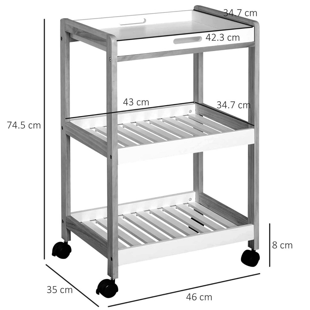 Етажерка для ванної на коліщатах "Тавейра" кориця-зефір Миколаїв - фото 3