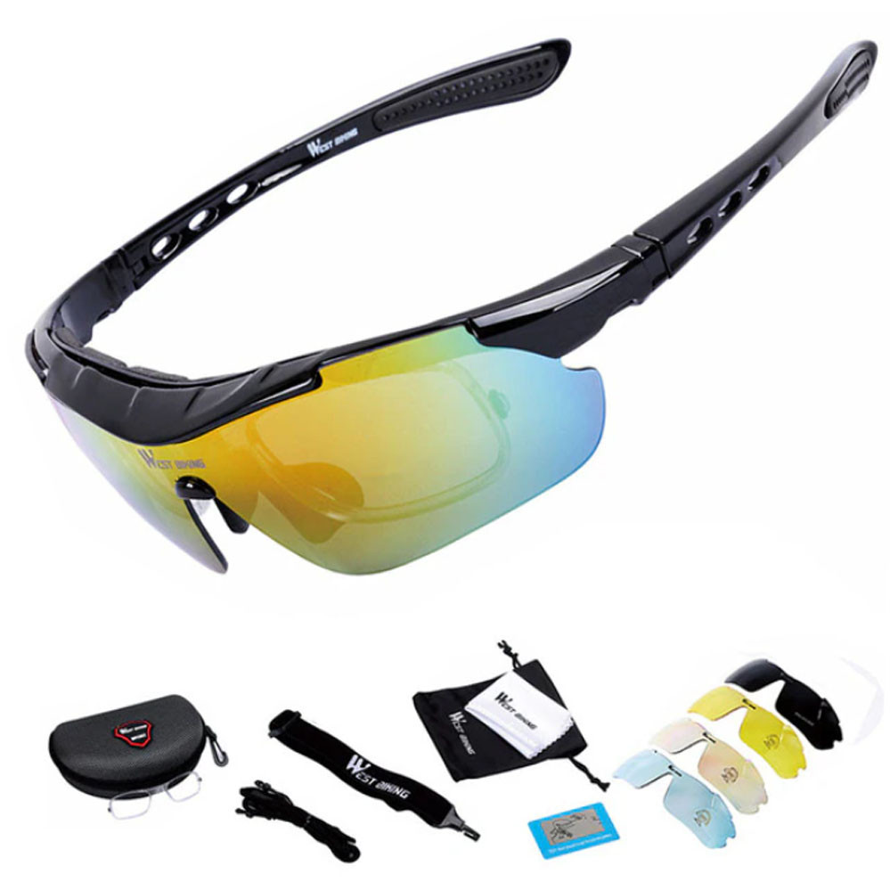 Окуляри велосипедні зі змінними лінзами Feel Fit YJ-005 Бровари - фото 1