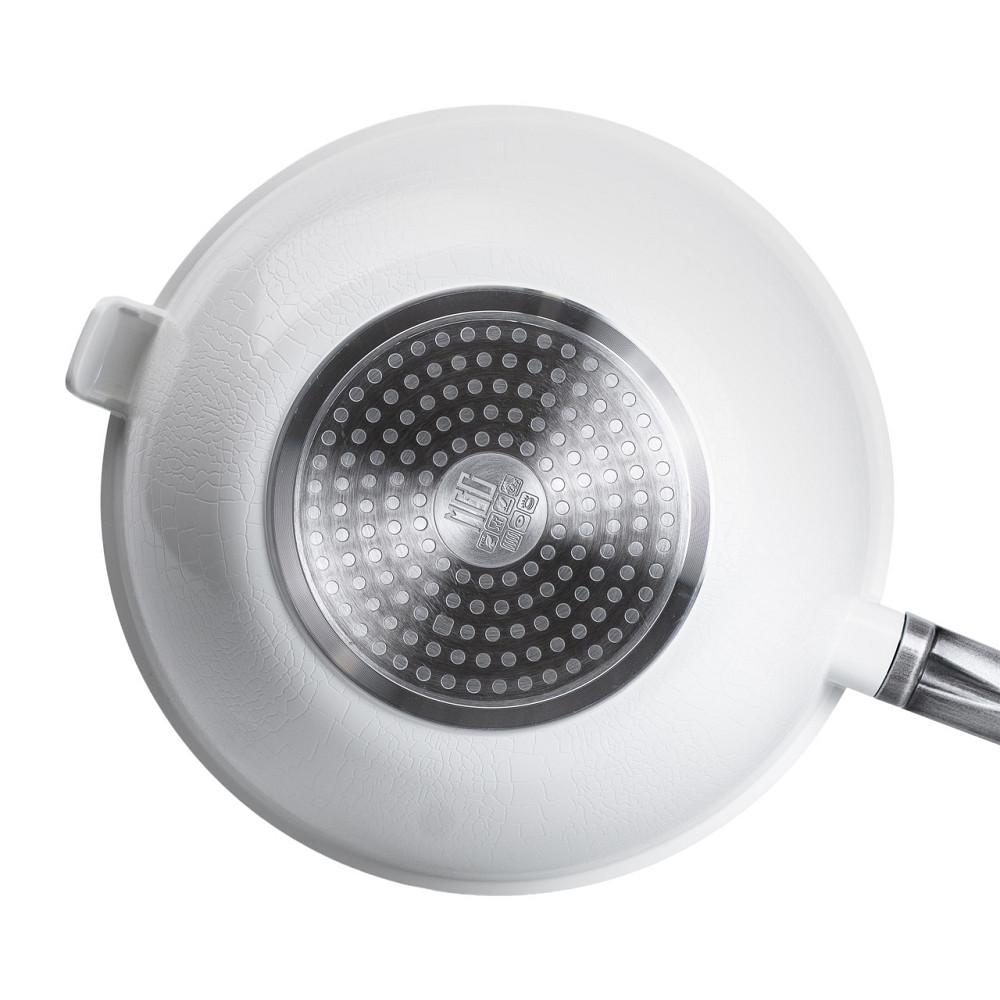 Алюмінієва сковорода 5.6 л з керамічним покриттям антипригарним Ø 30 см Біла MGC HP-4-460W Коломия - фото 3