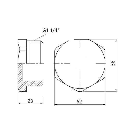 Заглушка чугунная радиаторная 1