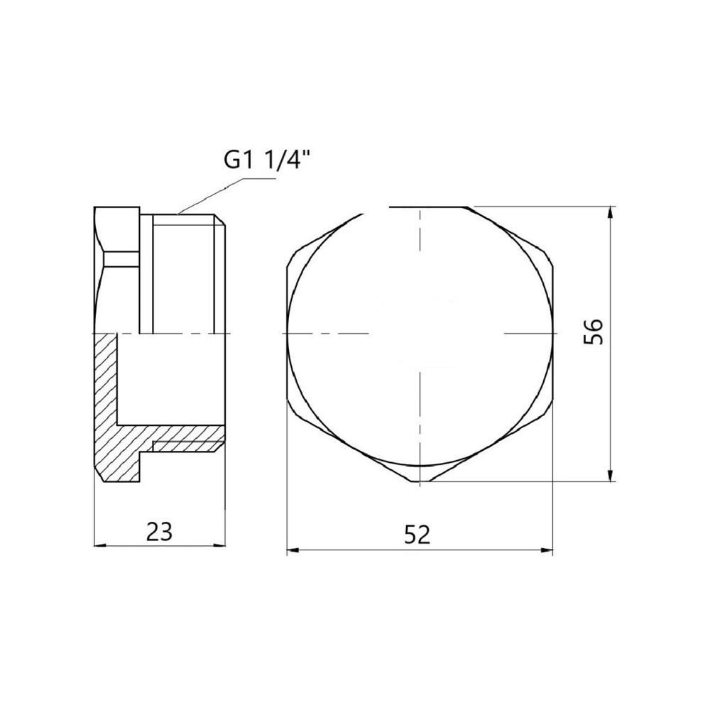 Заглушка чугунная радиаторная 1