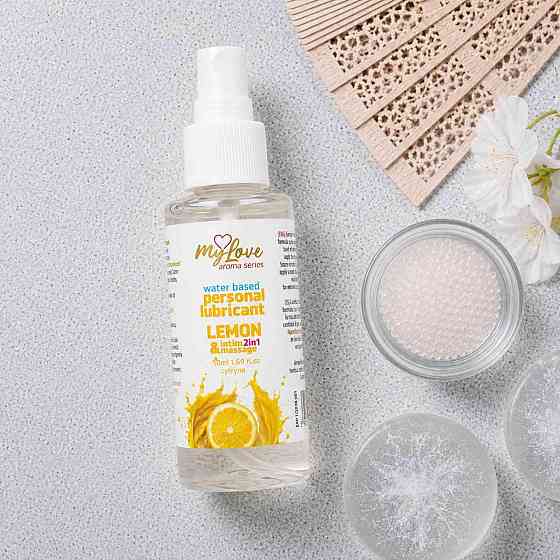 2в1 лубрикант та масажний гель - MyLove Aroma Series Intim&Massage Lemon, 50 мл Sex Aura Київ