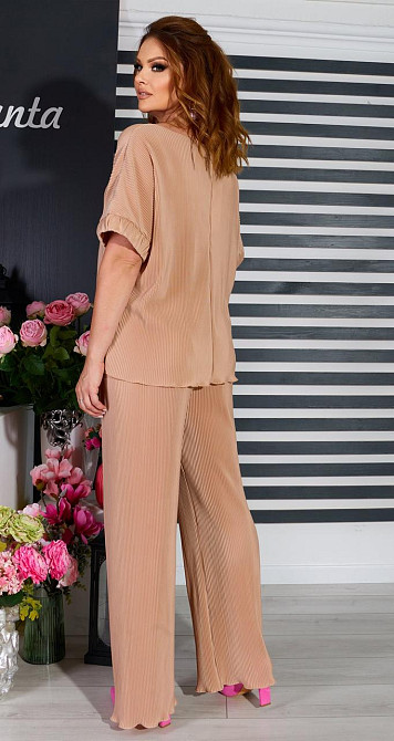 Нарядный брючный костюм плиссе (48) Киев - изображение 3