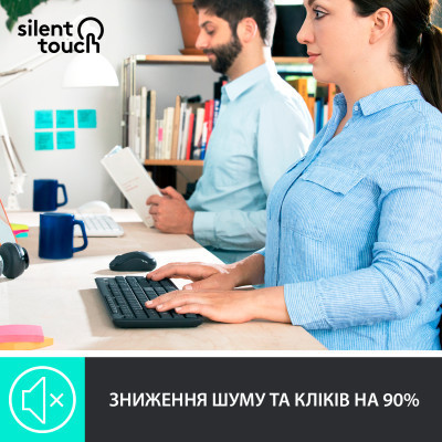 Комплект Logitech MK295 Silent UA Graphite (920-009800) Вінниця - фото 2